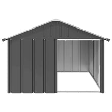 Dog House Anthracite Galvanized Steel Large Durable in Dark Grey