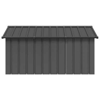 Dog House Anthracite Galvanized Steel Large Durable in Dark Grey