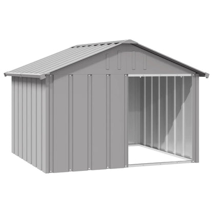 Dog House Grey Galvanized Steel Durable
