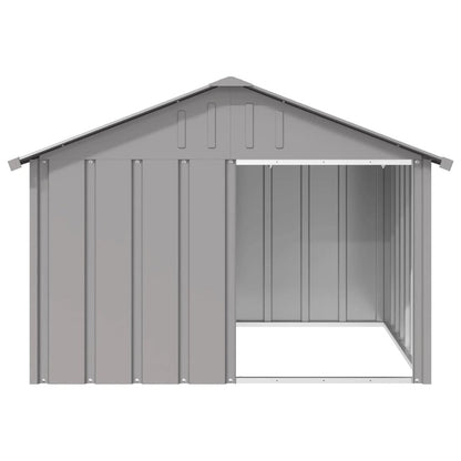 Dog House Grey Galvanized steel 45.9 x 40.6 x 32.1 in Durable