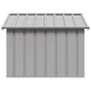 Dog House Grey Galvanized steel 45.9 x 40.6 x 32.1 in Durable