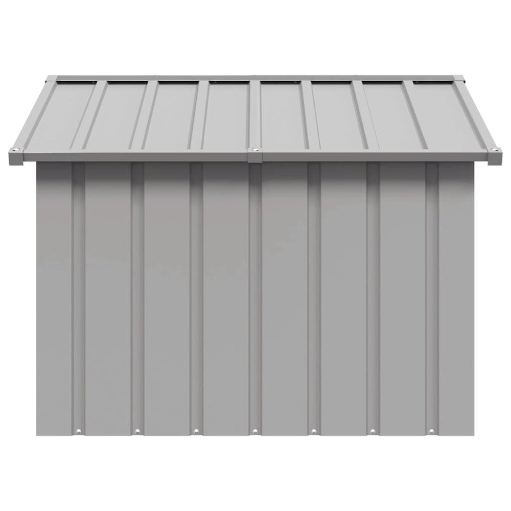 Dog House Grey Galvanized steel 45.9 x 40.6 x 32.1 in Durable