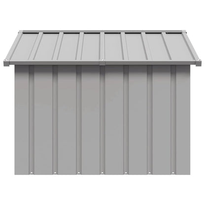 Dog House Grey Galvanized steel 45.9 x 40.6 x 32.1 in Durable
