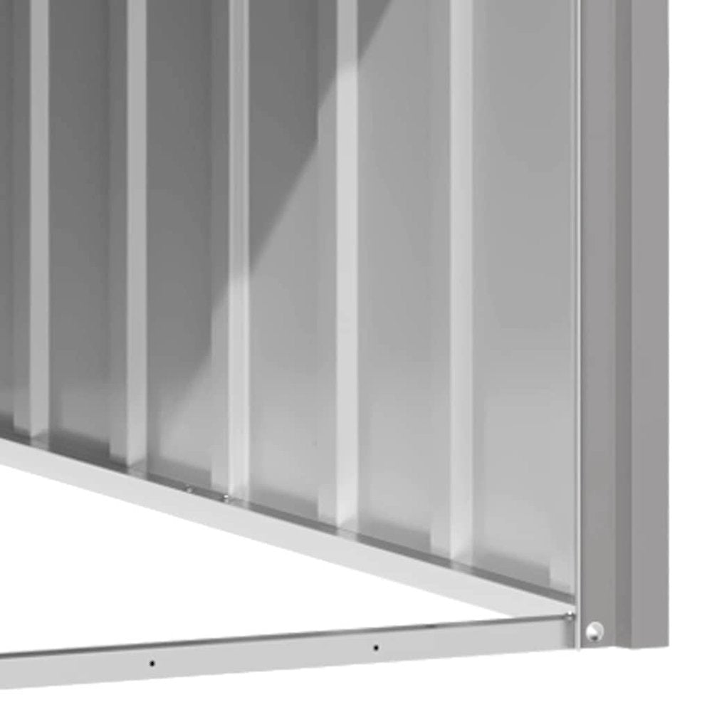 Dog House Grey Galvanized Steel Durable
