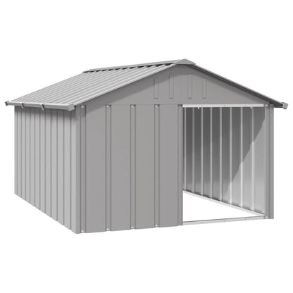 Dog House Anthracite Galvanized Steel Large Durable in Light Grey