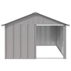 Dog House Anthracite Galvanized Steel Large Durable in Light Grey