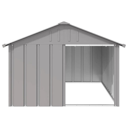 Dog House Anthracite Galvanized Steel Large Durable in Light Grey