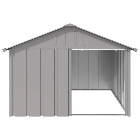 Dog House Anthracite Galvanized Steel Large Durable in Light Grey