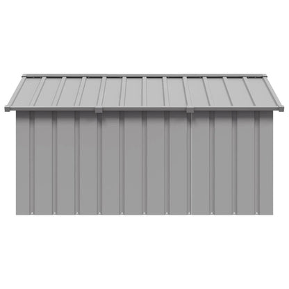 Dog House Anthracite Galvanized Steel Large Durable in Light Grey