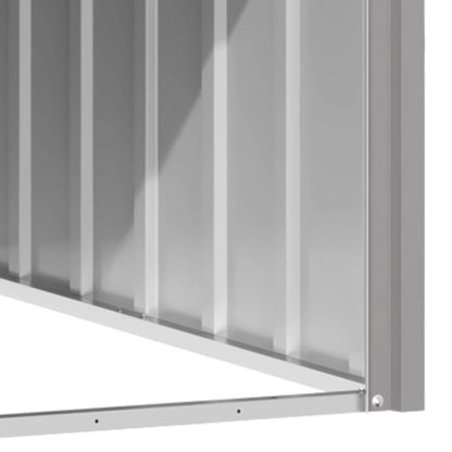 Dog House Anthracite Galvanized Steel Large Durable in Light Grey