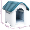 Dog House Blue And White Polypropylene Small Durable