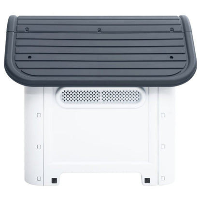 Dog House Grey And White Polypropylene