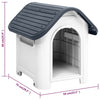 Dog House Grey And White Polypropylene