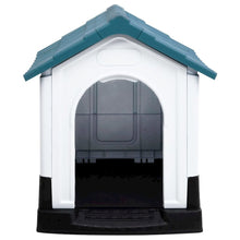 Dog House Blue, White, Black Polypropylene 22.4W x 26.8D x 26H