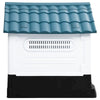 Dog House Blue, White, Black Polypropylene 22.4W x 26.8D x 26H
