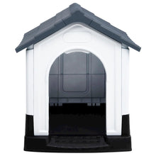 Dog House Grey, White, Black Polypropylene Small Durable
