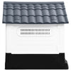 Dog House Grey, White, Black Polypropylene Small Durable