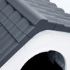 Dog House Grey, White, Black Polypropylene Small Durable