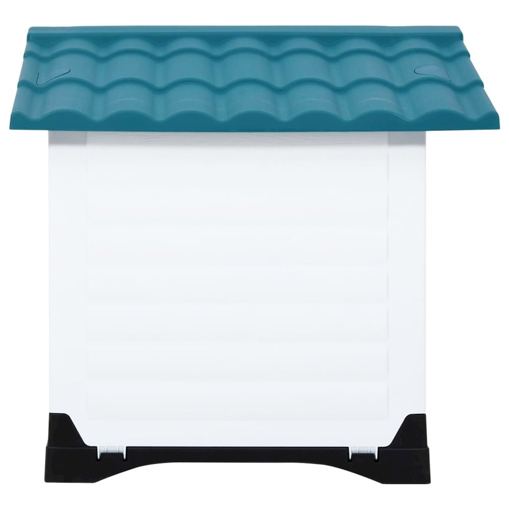 Dog House Blue, White, Black Polypropylene 35.6W x 26.8D x 26H