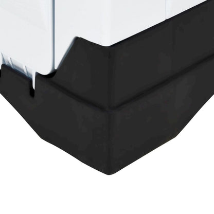 Dog House Blue, White, Black Polypropylene 35.6W x 26.8D x 26H