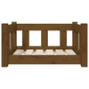 Dog Bed Honey Brown Solid Pine Wood 21.9W x 17.9D x 11H