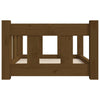 Dog Bed Honey Brown Solid Pine Wood 21.9W x 17.9D x 11H