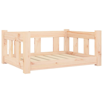 Dog Bed Natural Solid Pine Wood Medium Durable