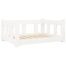 Dog Bed White Solid Pine Wood Medium Durable
