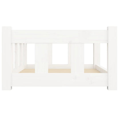 Dog Bed White Solid Pine Wood Medium Durable