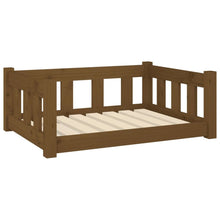 Dog Bed Honey Brown Solid Pine Wood Medium Durable