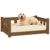 Dog Bed Honey Brown Solid Pine Wood Medium Durable