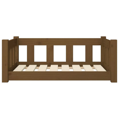 Dog Bed Honey Brown Solid Pine Wood Medium Durable