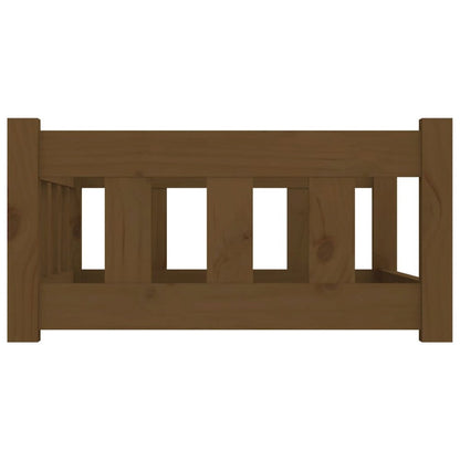Dog Bed Honey Brown Solid Pine Wood Medium Durable