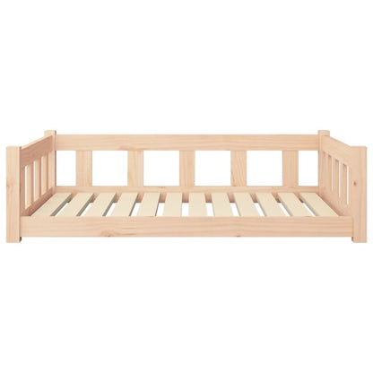 Dog Bed Natural Solid Pine Wood Medium Simple