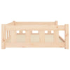 Dog Bed Natural Solid Pine Wood Medium Simple