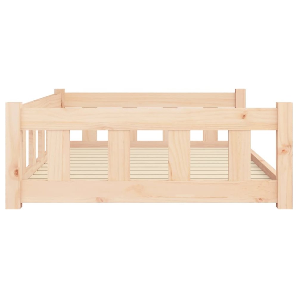 Dog Bed Natural Solid Pine Wood Medium Simple