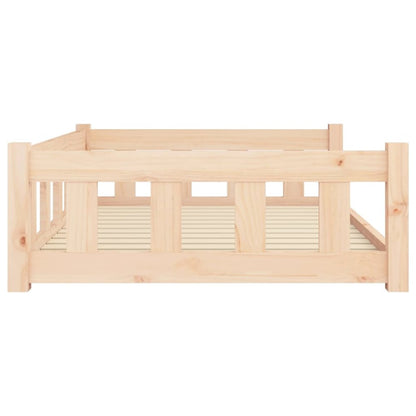 Dog Bed Natural Solid Pine Wood Medium Simple