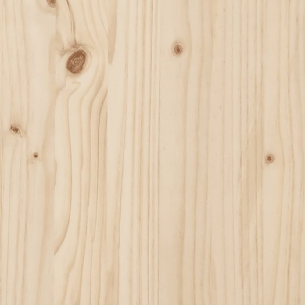 Dog Bed Natural Solid Pine Wood Medium Simple