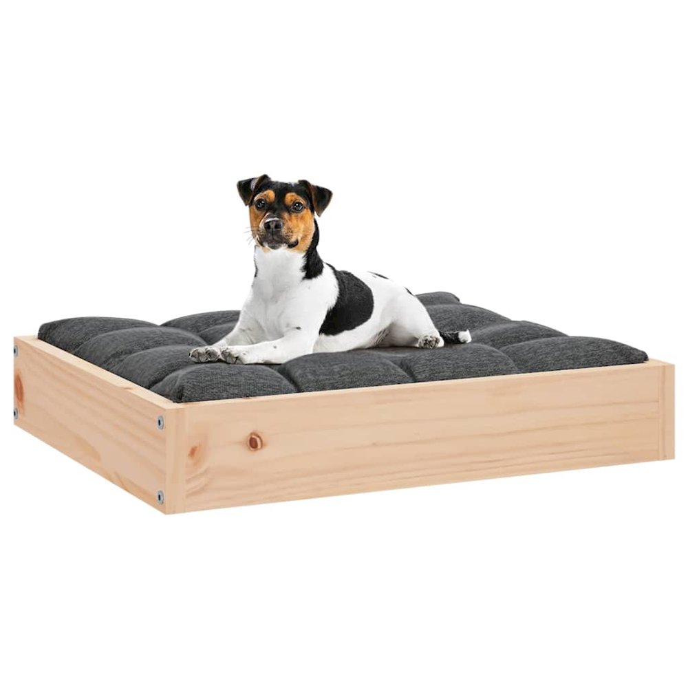 Dog Bed Natural Solid Pine Wood Small Durable