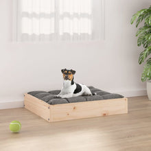 Dog Bed Natural Solid Pine Wood Small Durable