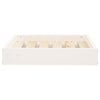 Dog Bed White Solid Pine Wood Small Rectangular