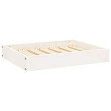 Dog Bed White Solid Pine Wood Medium Tough