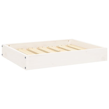 Dog Bed White Solid Pine Wood Medium Tough