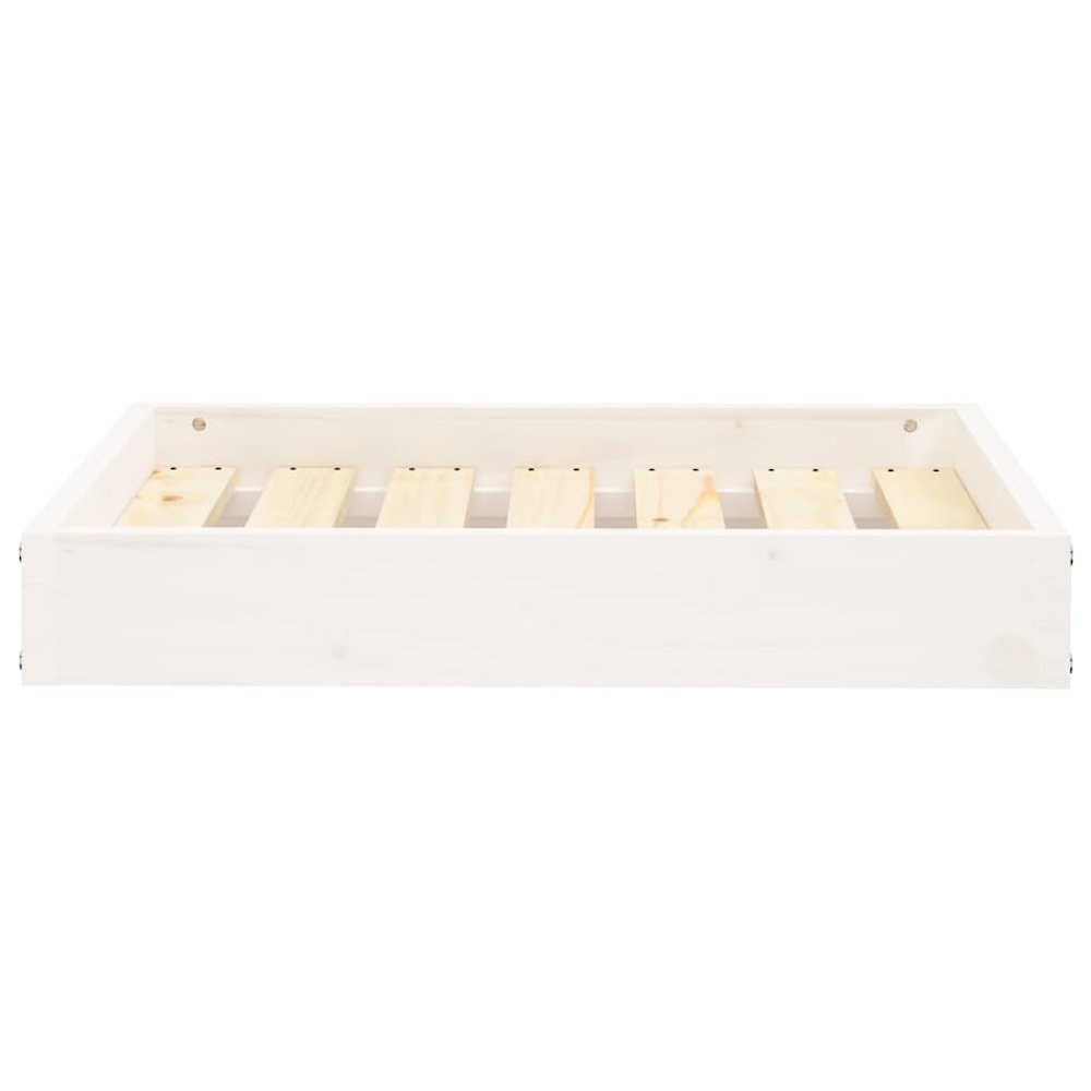 Dog Bed White Solid Pine Wood Medium Tough