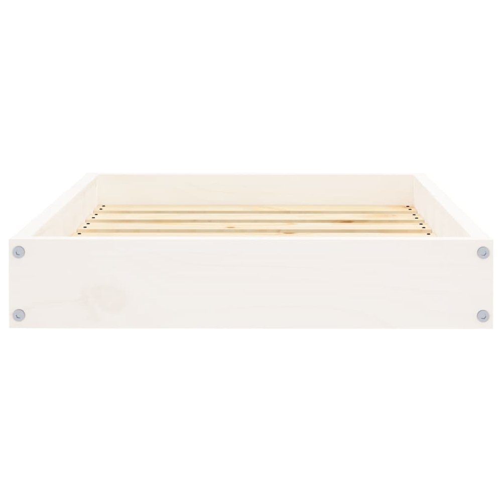 Dog Bed White Solid Pine Wood Medium Tough