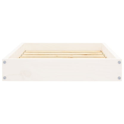 Dog Bed White Solid Pine Wood Medium Tough