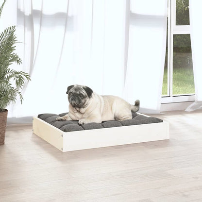 Dog Bed White Solid Pine Wood Medium Tough