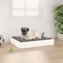 Dog Bed White Solid Pine Wood Medium Tough