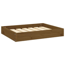 Dog Bed Honey Brown Solid Pine Wood Small Durable