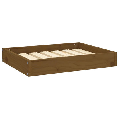 Dog Bed Honey Brown Solid Pine Wood Small Durable